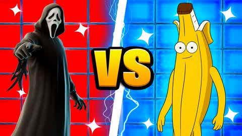 SCARY VS BANANIN - RED VS BLUE 🔴🔵