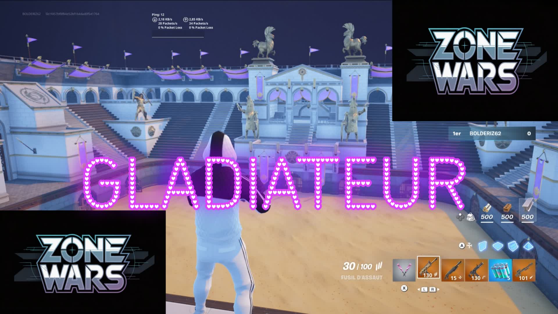 ZONE WARS GLADIATEUR