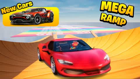 MEGA RAMP RACE CAR 🚗🔥