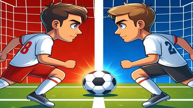1V1 SOCCER RED VS BLUE!🔴🔵
