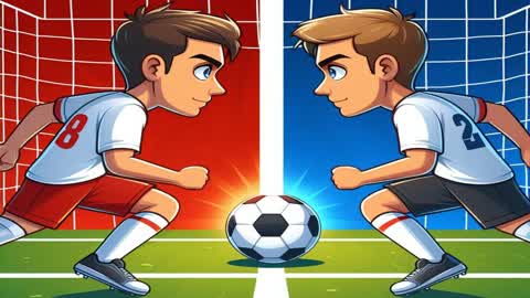1V1 SOCCER RED VS BLUE!🔴🔵