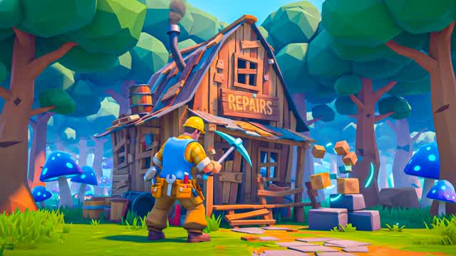 👷‍♂️ BUILD A HOUSE TYCOON 🏠 PVE & PVP