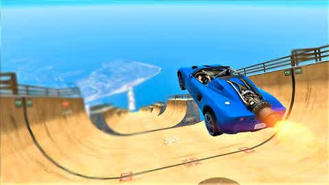 MEGA TRIPLE RAMP CARS GAME 🚀