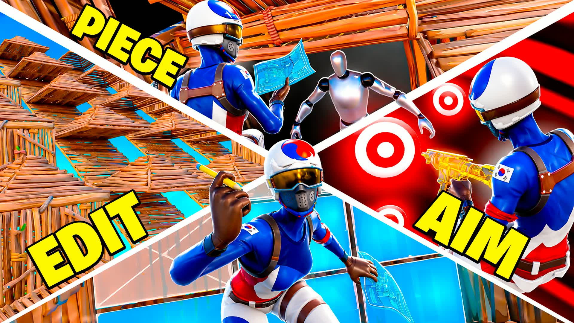 AIM PIECE EDIT & MECHANICS PRACTICE 🎯 - Fortnite island 2422-0199-8756 by mоnteirоwn
