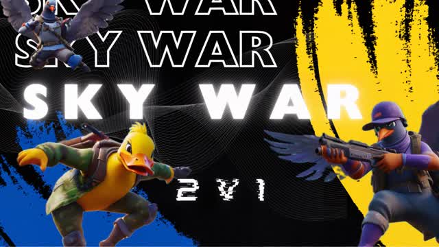 Blue V yellow 2V1