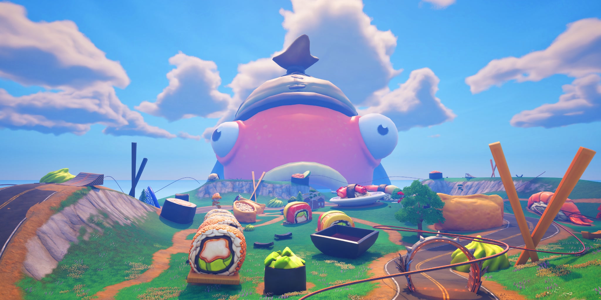 SUSHI GUN GAME 🍣 ONE SHOT 4945-0834-2956 by bigworld - Fortnite