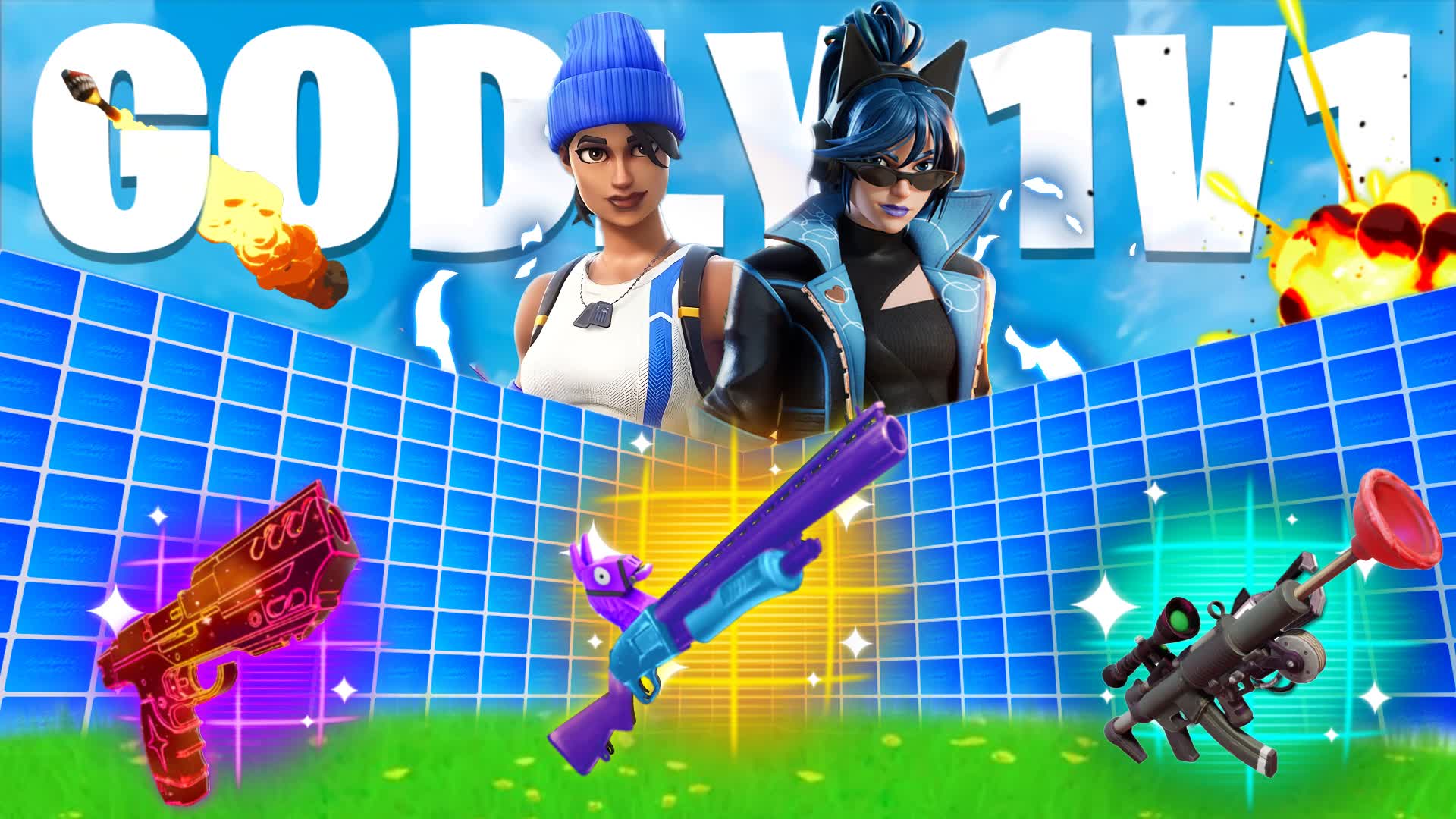 SUPER GODLY 1V1 FFA ALL GUNS - Landscape Comp 