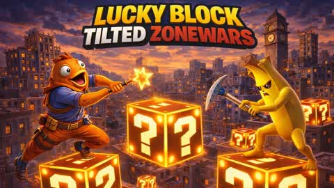 LUCKY BLOCK TILTED TOWER ZONE WARS 🍀