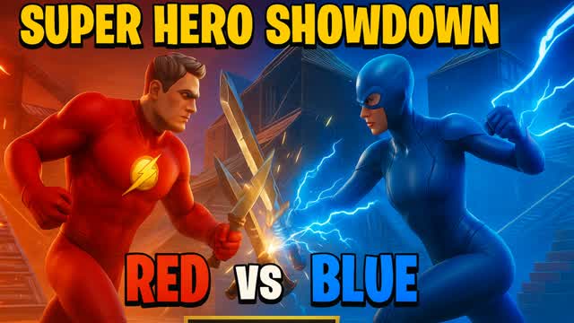 SUPER HERO RED VS BLUE