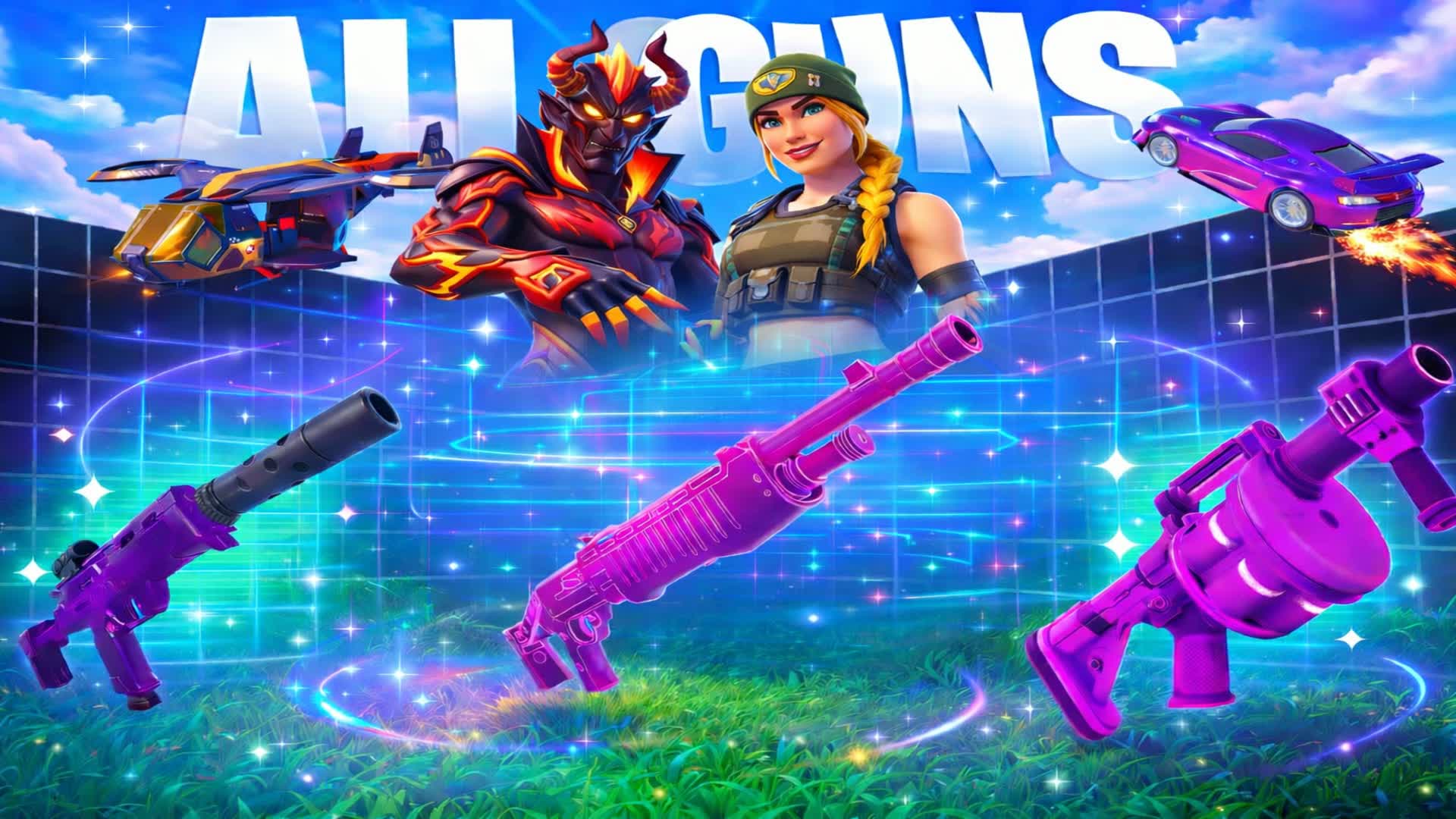 1v1v1 ALL GUNS FREE FOR ALL