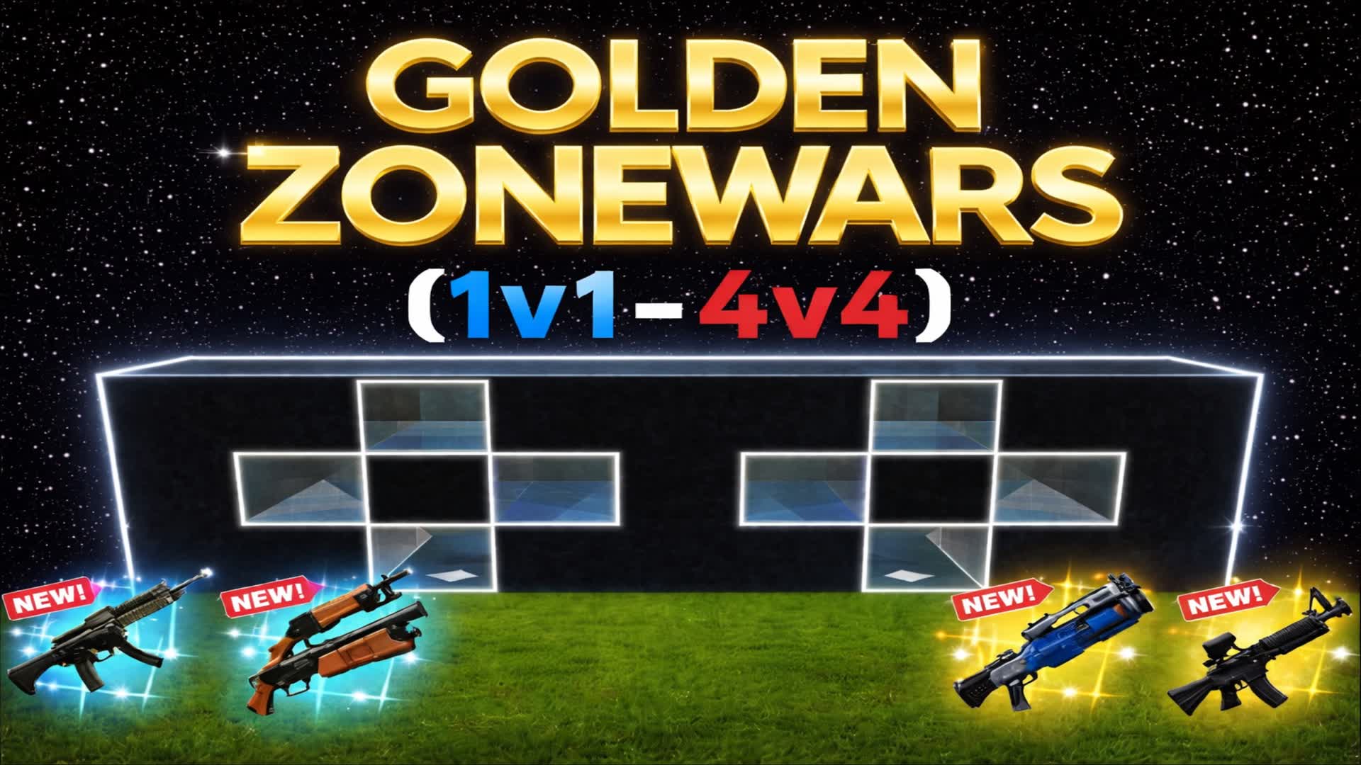 Golden zonewars (1v1-4v4)