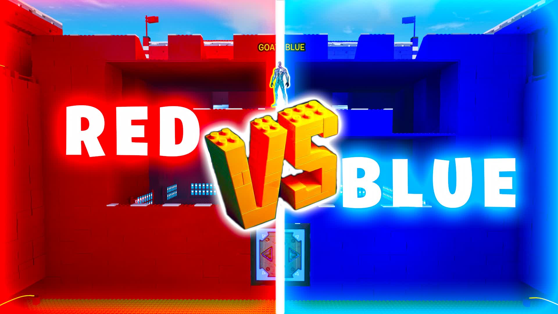 LEGO INSPIRED RED VS BLUE