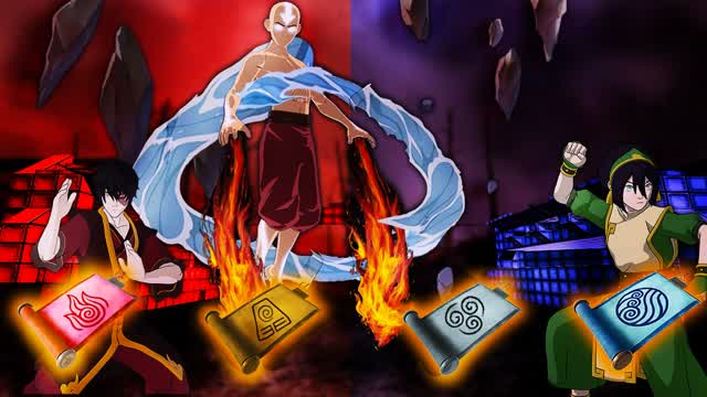 🌊🌱Avatar Showdown Red vs Blue💨🔥