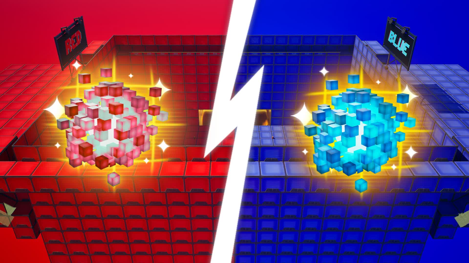 CUBE RED VS BLUE 🔴🔵