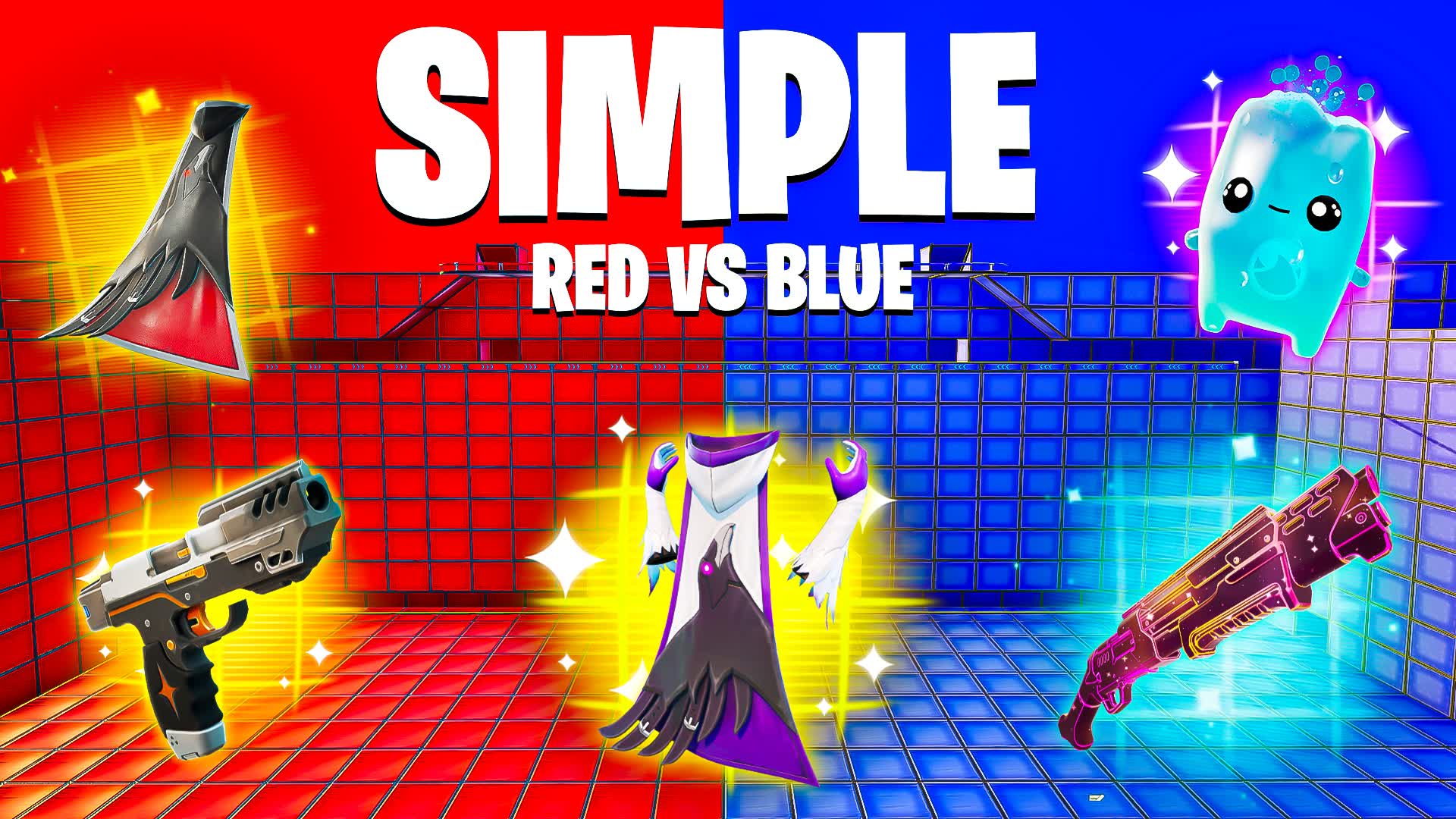 ⭐FUNNY SIMPLE RED VS BLUE🔴🔵