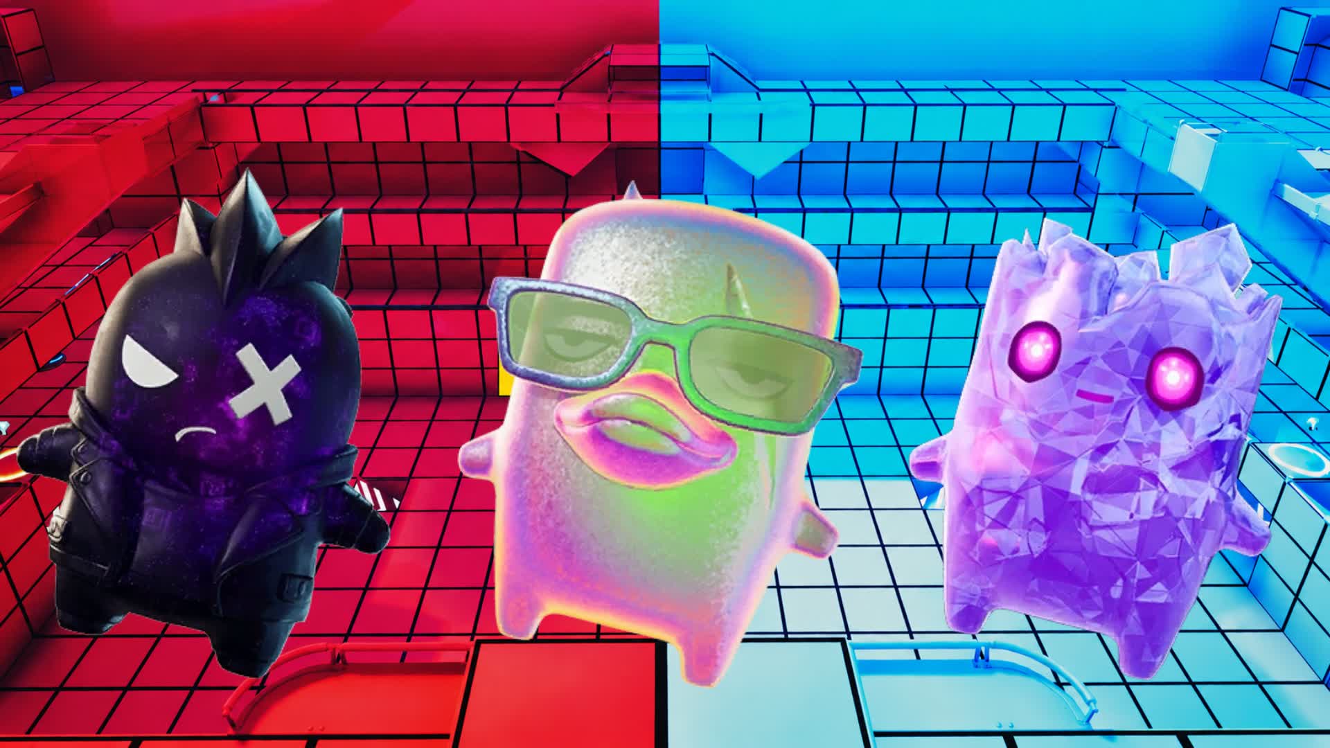 RED VS BLUE CUBE AUR