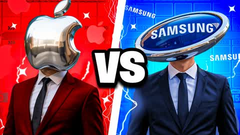 Apple vs Samsung  RED VS BLUE 🔴🔵