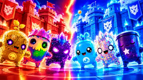 Red 🎯 vs Blue Super 💥 Fight
