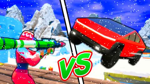 🎅CHRISTMAS ROCKETS VS CARS🎄
