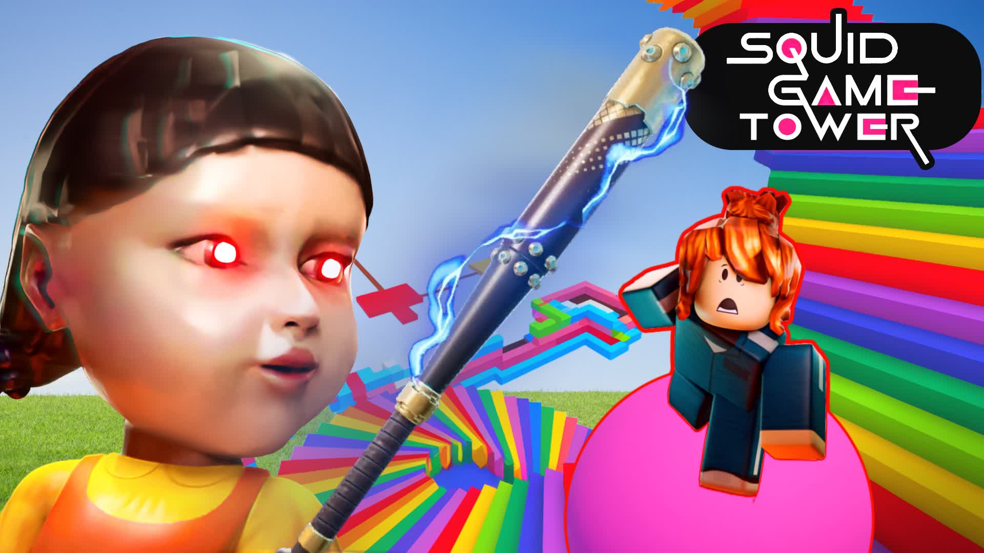 Squid game tower parkour octo game 5002 9362 4070 by outstanding