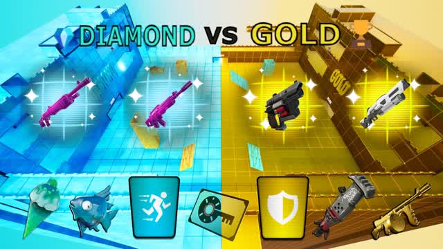 💎DIAMOND VS GOLD🏆// NEW WEAPONS🔫🔫