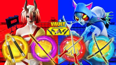 CH6 HERO RED VS BLUE⭐ALL WEAPONS 🔴🔵