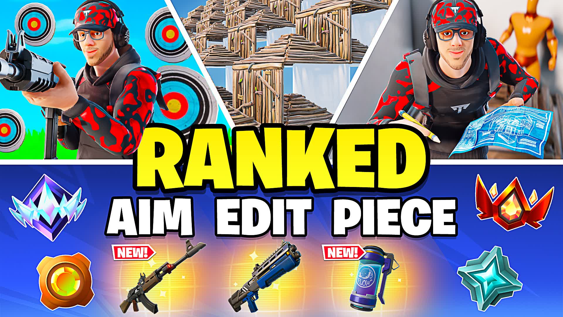 ランク エイム エディット ピース & 1v1[練習]  