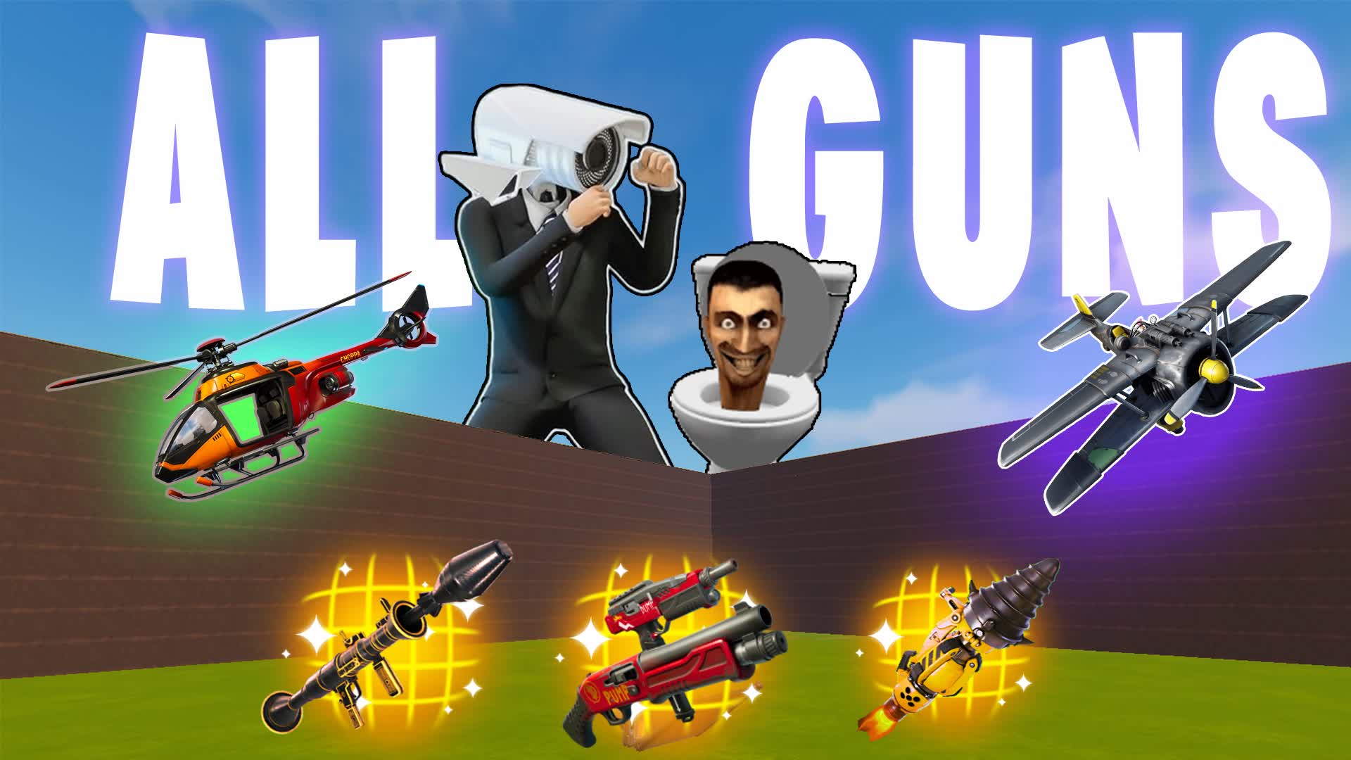 ALL GUNS - FFA SKIBIDI 👨🏻🚽