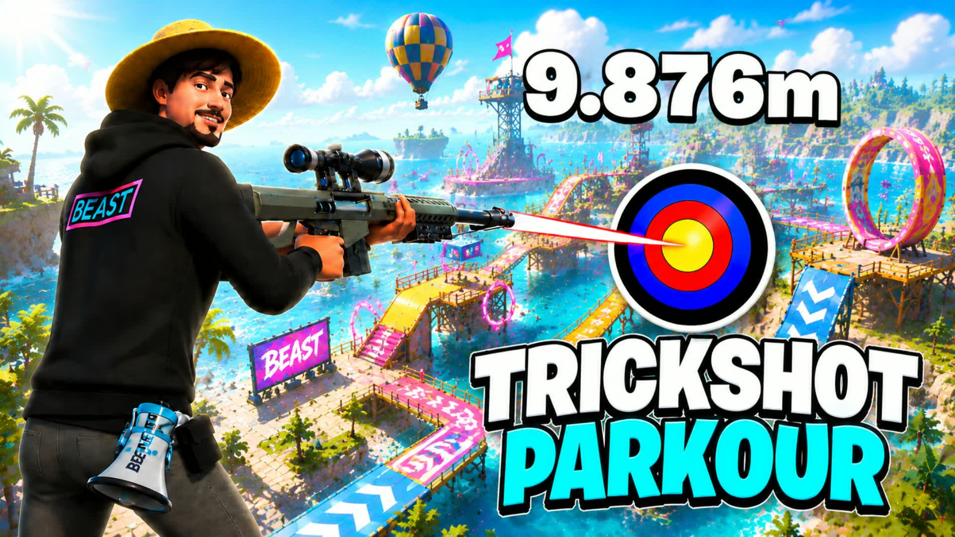 🎯 EXTREME TRICK SHOT PARKOUR 125+ 🎯
