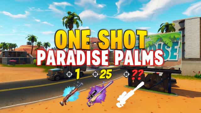 🎯ONE SHOT PARADISE PALMS🌴