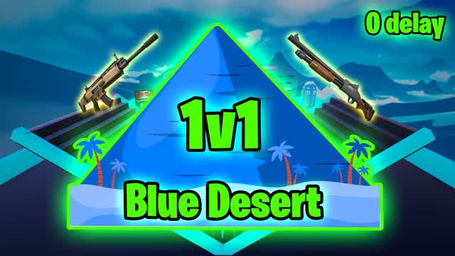 Blue Desert 1v1 Build Fight