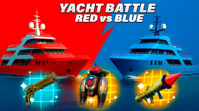 YACHT RED VS YACHT BLUE 🔴🔵