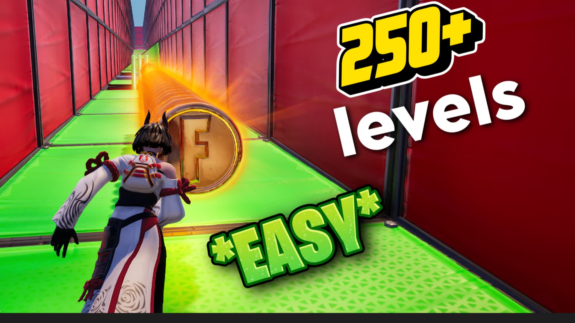 *easy* 250 levels+ parkour 4340-8226-7487 by soda6484 - フォートナイト