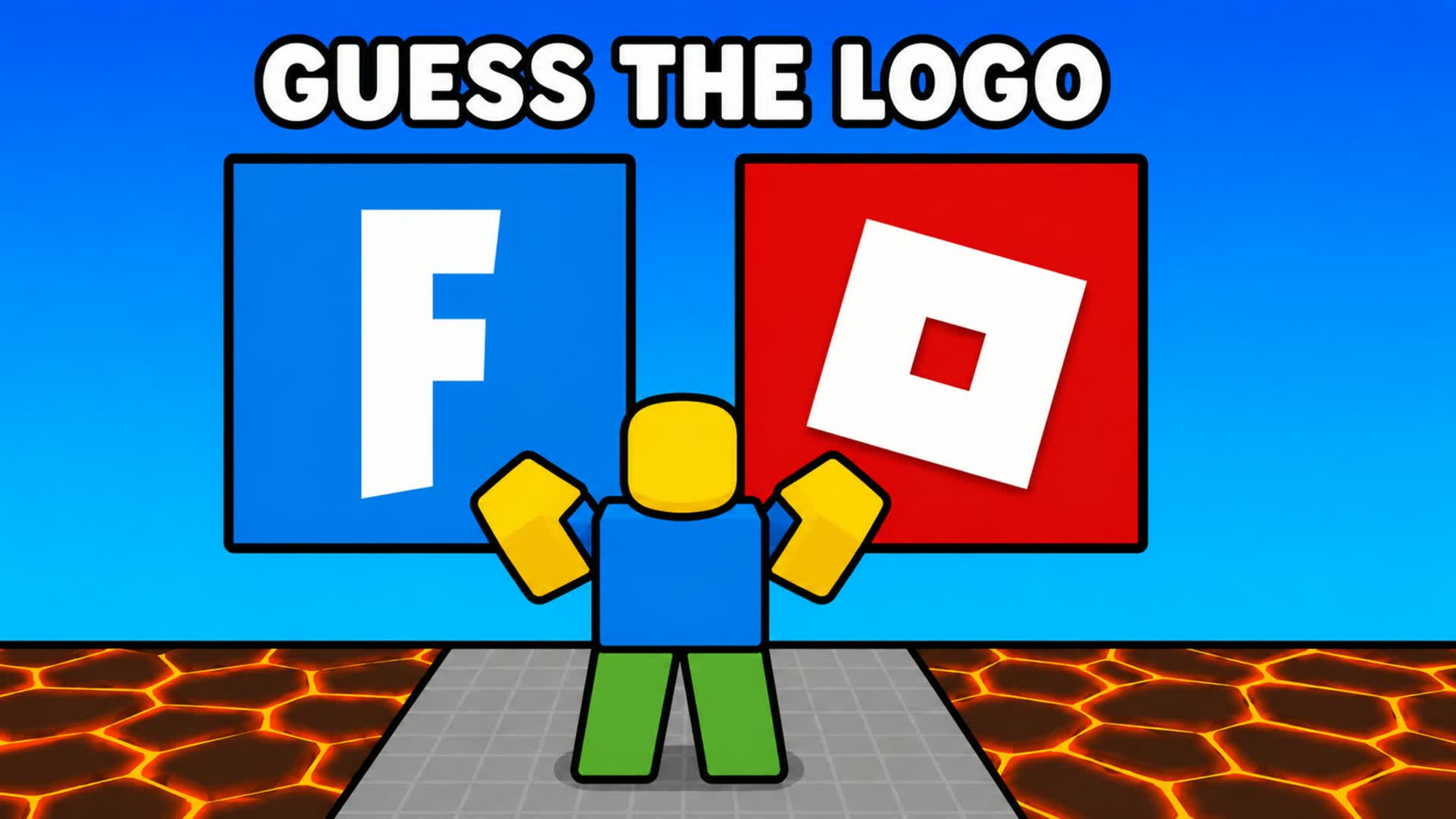 GUESS THE LOGO🔎 OBBY PARKOUR 🌈