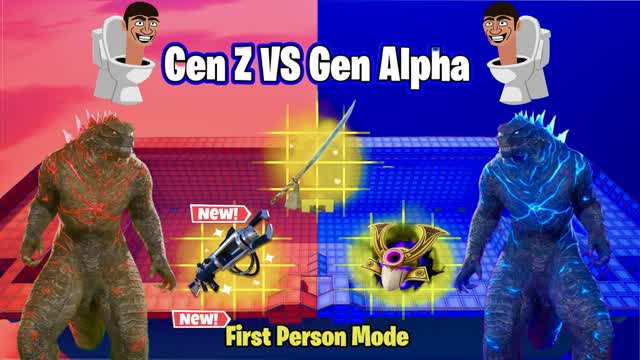 GEN Z  VS GEN ALPHA RED VS BLUE🔴🔵