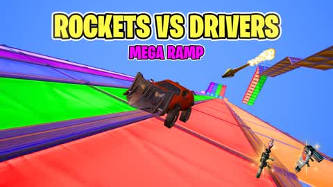 ROCKETS VS DRIVERS 🚗 🚀(MEGA RAMP)