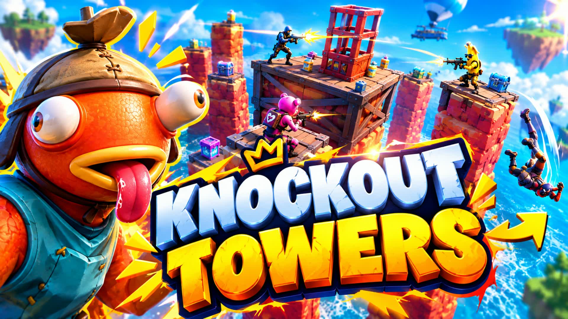 KNOCKOUT TOWERS — Fortnite island 7613-9407-9618 by bubn_jr
