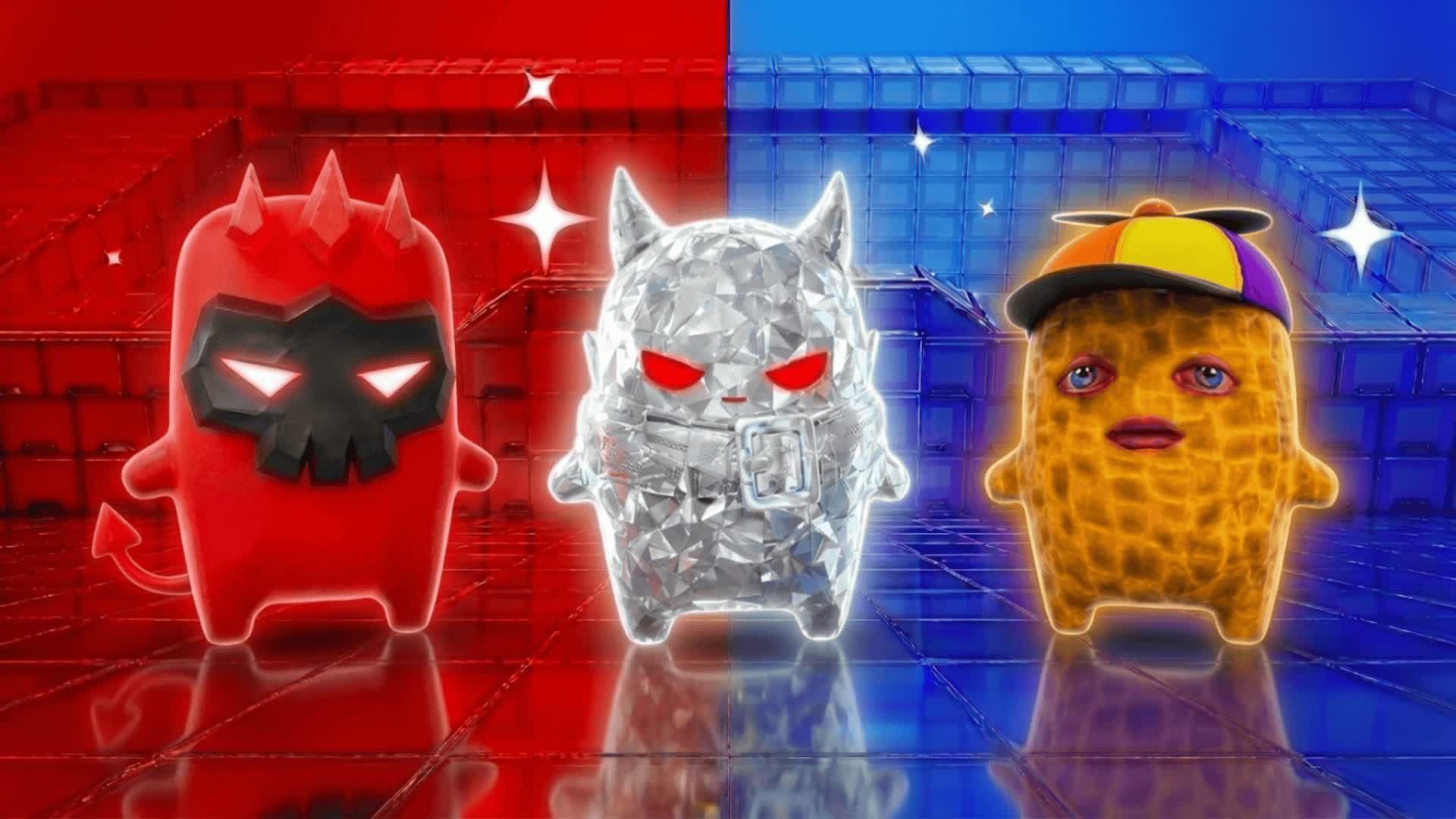 SUPER CRAZY FUN RED VS BLUE 🔴🔵HAPPY
