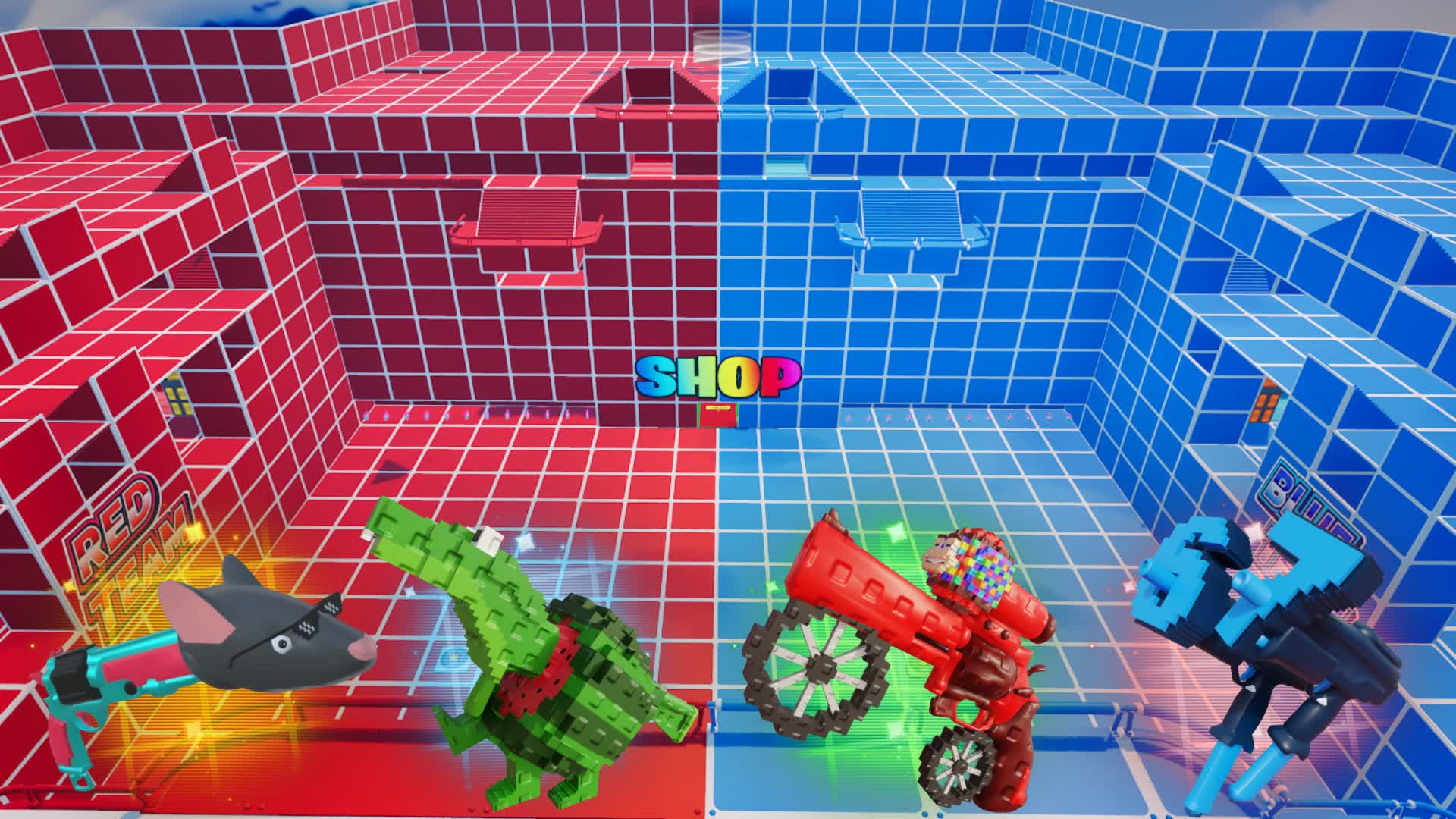 RED VS BLUE PLUS 🔴🔵 2138-7532-9174 by edheart - フォートナイト