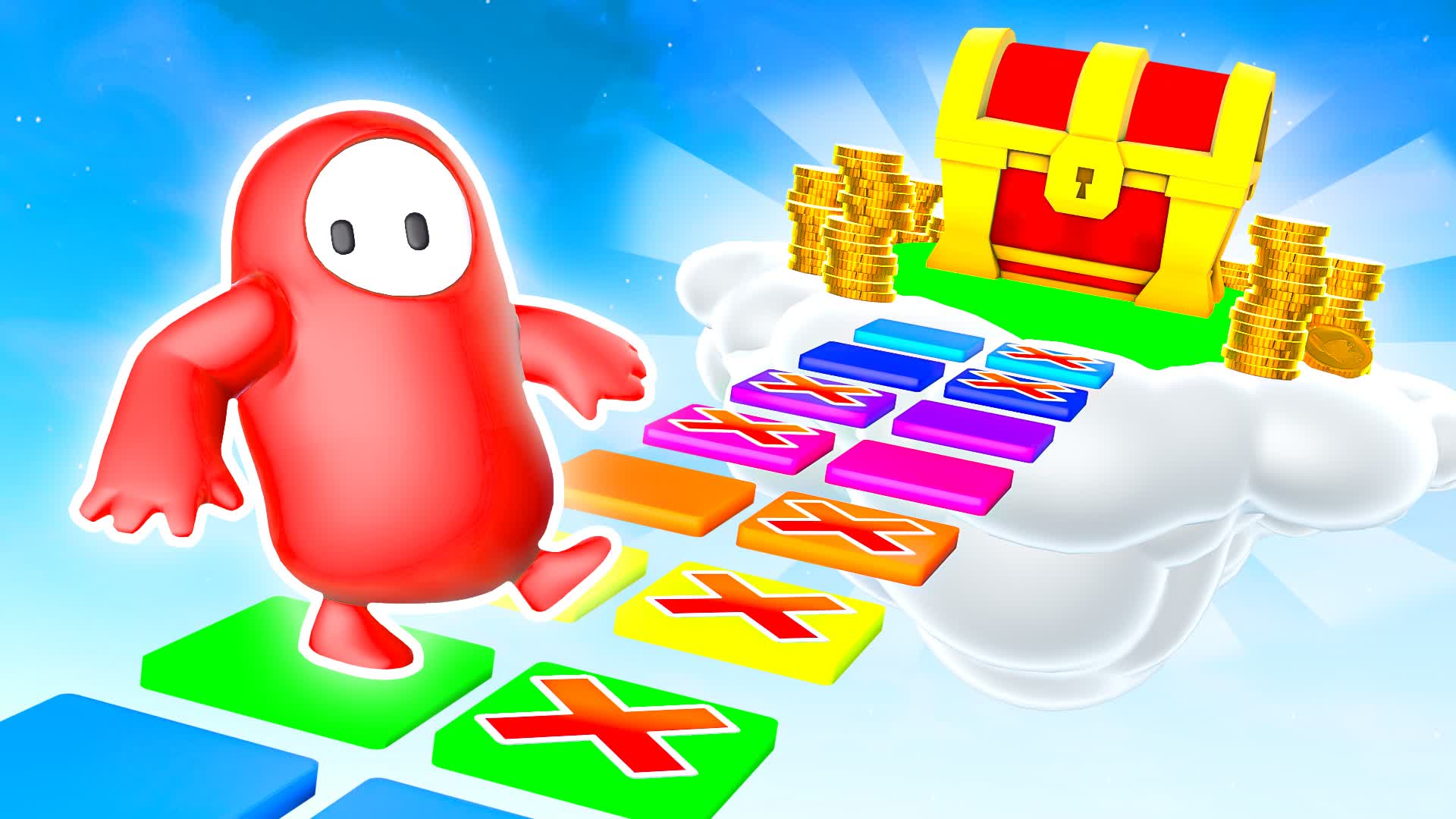 Fall Guys Glass Bridge Obby