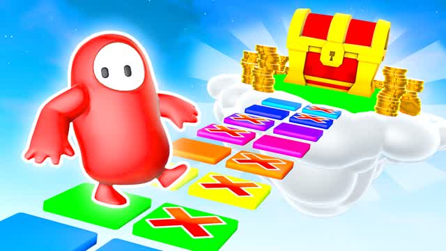 Fall Guys Glass Bridge Obby