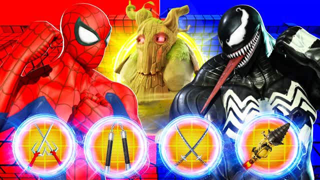 Capture 1 – TMNT SPIDER MAN VS VENOM 🏆 RED VS BLUE