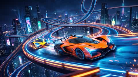 NEON SKY-TRACK: HYPER RACING 🏎️