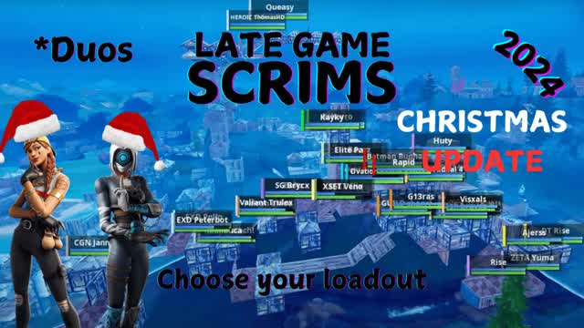 Late game scrims(duos)