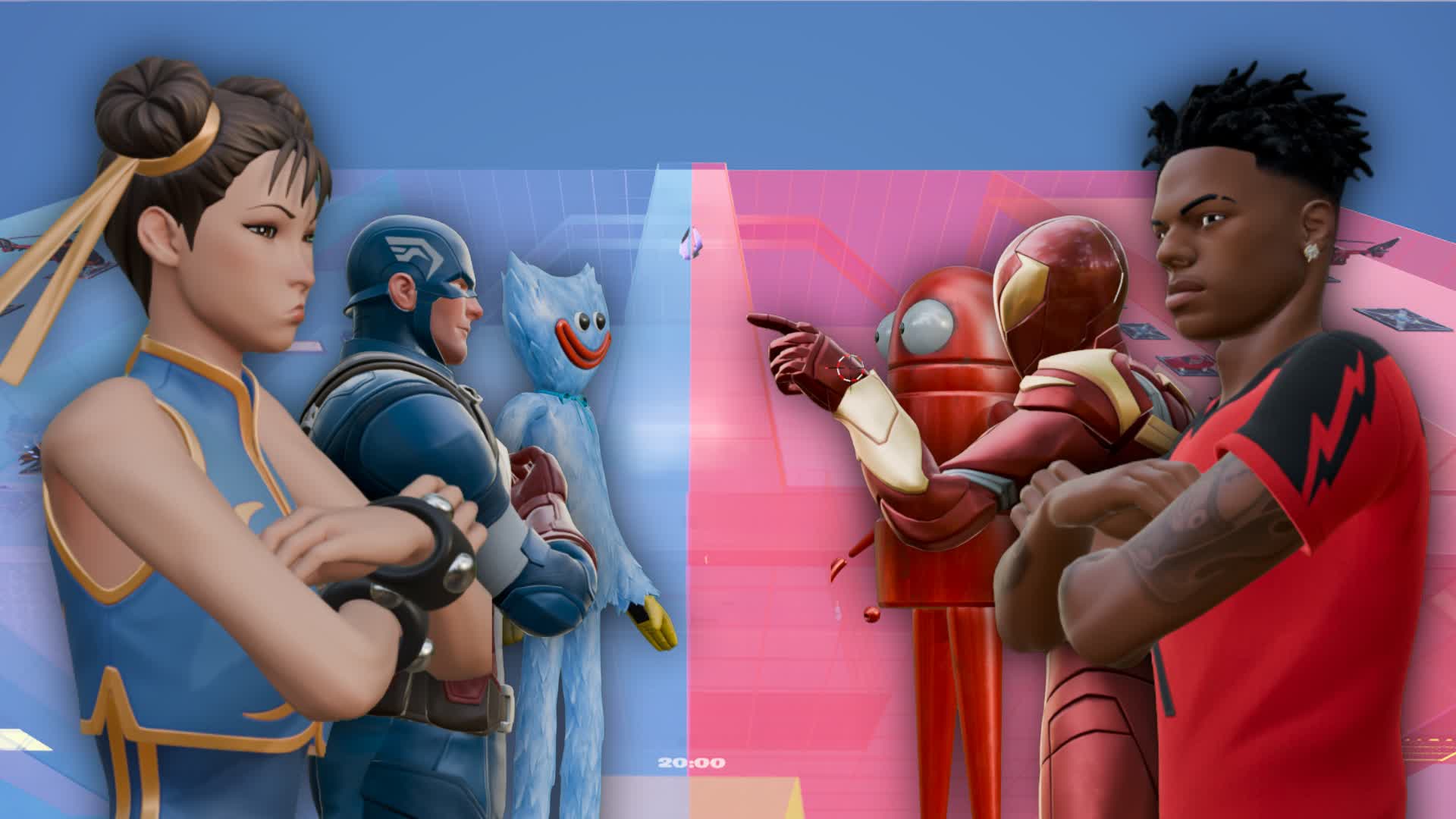 Glassy Red vs Blue 🔴🔵