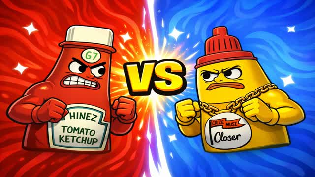 🔴KETCHUP VS MUSTARD🔵 🔴RED VS BLUE🔵