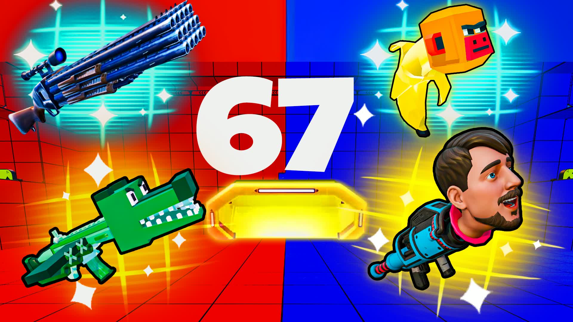 CRAZY RED VS BLUE 67 bπ΄π΅