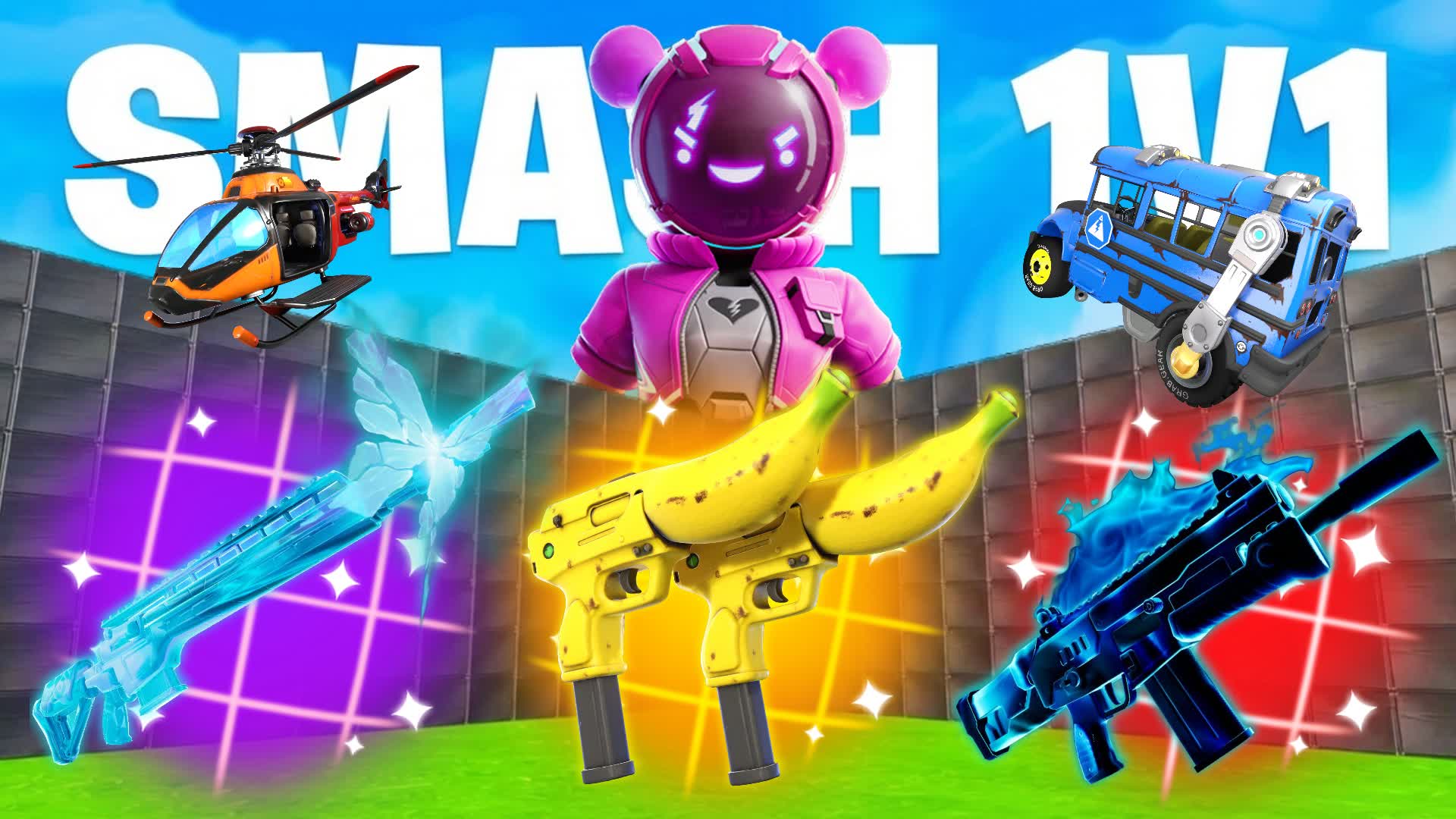 SMASH 1V1 FREE FOR ALL - ALL GUNS