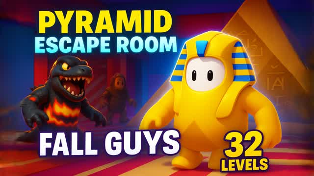 👑Fall Guys Pyramid Escape Room 32 LVL🧩