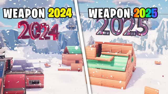 🥂2024 vs 2025 GUN GAME 🔫 ONE SHOT 🎯